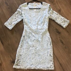 Blue lace dress